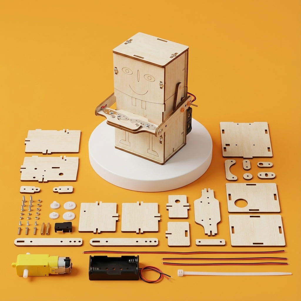 Robot Mange-Pièces en Bois à Construire