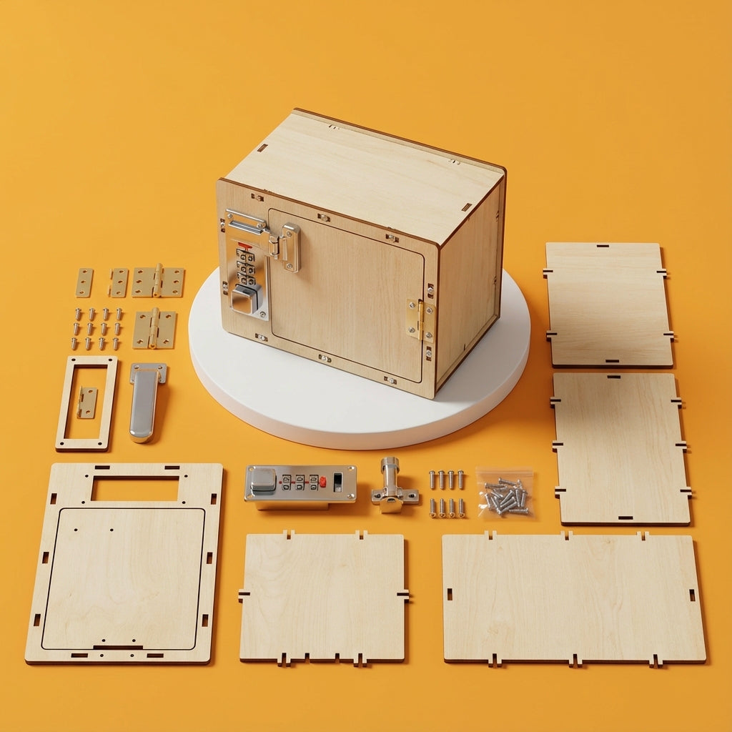 Coffre-Fort en Bois à Code Secret à Construire