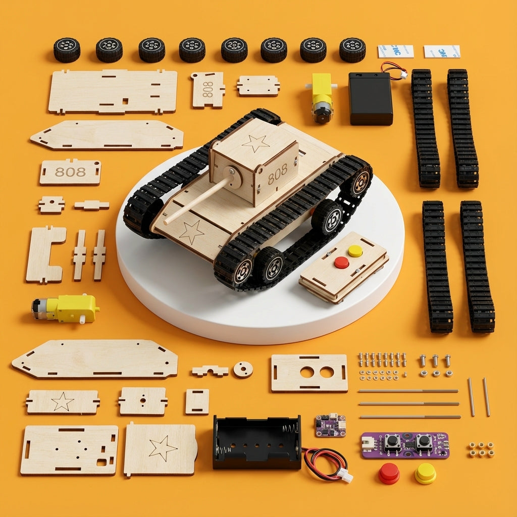 Char à Chenilles Télécommandé à Construire